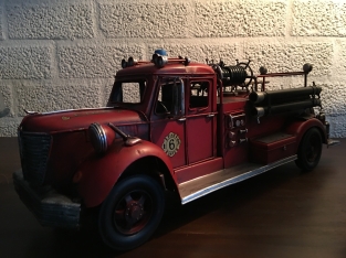 Fire engine, handmade from metal, super beautiful!!